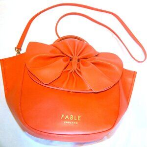 Fable (England) Handbag, orange sherbet
